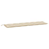 Almofada de banco de jardim VidaXL Bege 200x50x7cm Poliéster Oxford