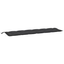 Almofada de banco de jardim vidaXL Soft-Fill resistente à água preta Almofada de banco de jardim vidaXL Soft-Fill resistente à água preta