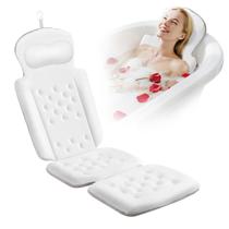 Almofada de banho de corpo inteiro sxiiro Luxury com 192 ventosas brancas