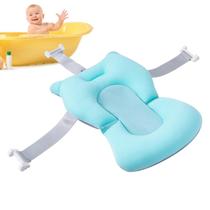 Almofada de banho para bebês Shakven Portable Travel com tapete de banho macio Almofada de banho para bebês Shakven Portable Travel com tapete de banho macio