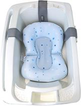 Almofada de Banho Soft Para Bebê Azul Bolinhas Kababy - 22102E