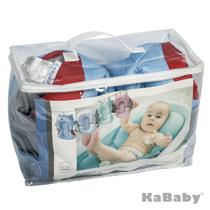 Almofada De Banho Soft Para Bebê Azul Coruja Kababy