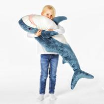 Almofada de bichos de pelúcia XIYUAN Shark 100cm para crianças e adultos