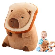 Almofada de brinquedo de pelúcia Capybara MILEGI 30cm com pão vestível