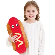 Almofada de brinquedo de pelúcia Zctghvy Hot Dog Hotdog Stuffed 45 cm para crianças