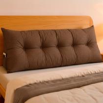 Almofada de Cabeceira Encosto Apoio para Lombar com Bolso Lateral 160x50x20 - BF Colchões