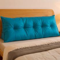 Almofada de Cabeceira Encosto Apoio para Lombar com Bolso Lateral 160x50x20 - BF Colchões