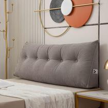 Almofada de cabeceira TESICA cinza escuro grande 150x50x20cm Almofada de cabeceira TESICA cinza escuro grande 150x50x20cm