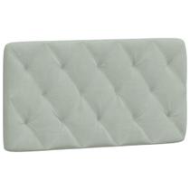Almofada de cabeceira VidaXL Velvet Light Grey 40,2x2,4x18,9cm