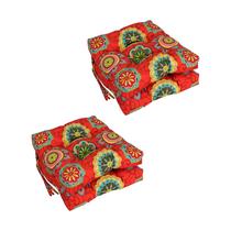Almofada de cadeira Blazing Needles 40x40x9 cm, pacote com 4 unidades Almofada de cadeira Blazing Needles 40x40x9 cm, pacote com 4 unidades