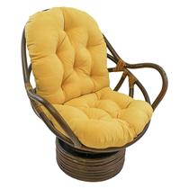 Almofada de cadeira Blazing Needles Microsuede High Back Lemon