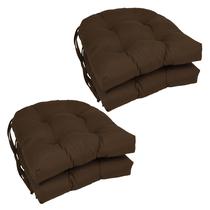 Almofada de cadeira Blazing Needles Twill Rounded Back 4x Chocolate