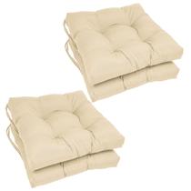 Almofada de cadeira Blazing Needles Twill Square 40x40cm Natural x4