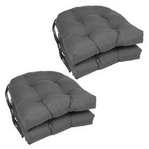 Almofada de cadeira com encosto arredondado Pillow Blazing Needles, sarja de 16", pacote com 4 Almofada de cadeira com encosto arredondado Pillow Blazing Needles, sarja de 16", pacote com 4
