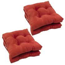 Almofada de cadeira de microcamurça Pillow Blazing Needles 16", pacote com 4 Almofada de cadeira de microcamurça Pillow Blazing Needles 16", pacote com 4