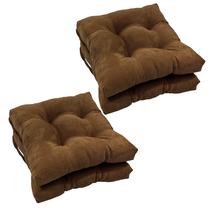 Almofada de cadeira de microcamurça Pillow Blazing Needles 41 cm, pacote com 4