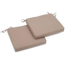 Almofada de cadeira de sarja interna Pillow Blazing Needles Caramelo 51 x 48 cm, 2 peças Almofada de cadeira de sarja interna Pillow Blazing Needles Caramelo 51 x 48 cm, 2 peças