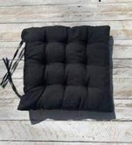 Almofada de cadeira Futton Lisa Bene Casa Preta 40 cm x 40 cm 7896943242378