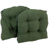 Almofada de cadeira Pillow Blazing Needles 41x41x9cm Hunter Green 2 peças Almofada de cadeira Pillow Blazing Needles 41x41x9cm Hunter Green 2 peças
