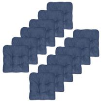 Almofada de cadeira Sweet Home Collection Crushed Memory Foam Navy