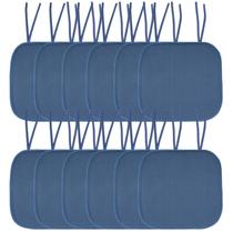 Almofada de Cadeira Sweet Home Collection - Memory Foam (12 Unidades) - Azul