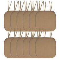 Almofada de Cadeira Sweet Home Collection - Memory Foam (12 Unidades) - Cinza