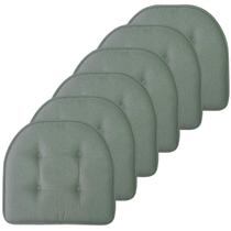 Almofada de Cadeira Sweet Home Collection - Memory Foam (6 Unidades) - Verde