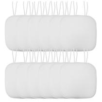 Almofada de Cadeira Sweet Home Collection - Memory Foam - Pacote com 12 Unidades (Branca)