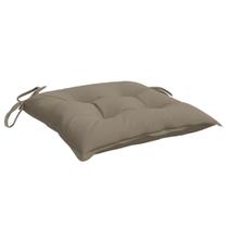 Almofada de cadeira VidaXL Fabric Garden Dining Taupe, conjunto de 6