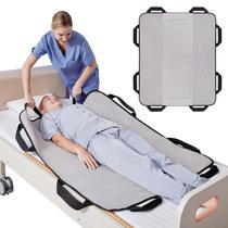 Almofada de cama de posicionamento NIHAO Draw Sheet com alças 48x40cm azul marinho Almofada de cama de posicionamento NIHAO Draw Sheet com alças 48x40cm azul marinho