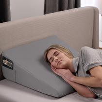 Almofada de cama em cunha GORILLA GRIP Espuma viscoelástica ergonômica cinza