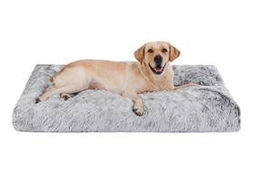 Almofada de canil de pelúcia impermeável Dog Crate Bedfolks 41x27cm Almofada de canil de pelúcia impermeável Dog Crate Bedfolks 41x27cm