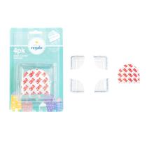 Almofada de canto de segurança doméstica, pacote com 4 unidades Regalo Clear Babyproof Almofada de canto de segurança doméstica, pacote com 4 unidades Regalo Clear Babyproof