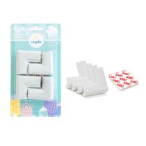 Almofada de canto de segurança doméstica, pacote com 4 unidades, Regalo Grey, à prova de crianças Almofada de canto de segurança doméstica, pacote com 4 unidades, Regalo Grey, à prova de crianças