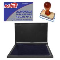 Almofada De Carimbo Extra Grande N5 Azul 17,5cm X 18,5cm Radex