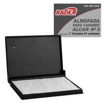 Almofada De Carimbo Extra Grande N5 S/ Tinta 17,5cm X 18,5cm Radex