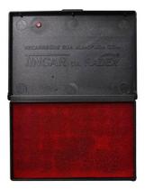 Almofada de Carimbo Grande N4 Vermelha 16,8 x 9,8cm