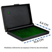 Almofada de Carimbo N3 Verde 10,8 x 6,6 cm