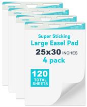 Almofada de cavalete adesiva HCTBN, 25 x 30 polegadas, pacote com 4, 120 folhas