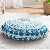 Almofada de chão Codi Meditation Round Large Aqua Memory Foam