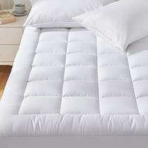 Almofada de colchão CozyLux King Size Pillow Top de algodão 450 GSM