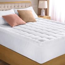 Almofada de colchão Utopia Bedding King, acolchoada, branca, 78 x 80 polegadas
