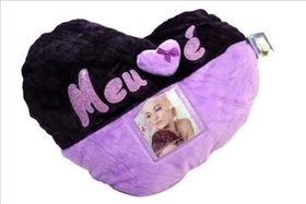 Almofada de coracão com porta foto (45cm) - fizzy - ddn