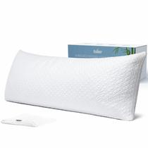 Almofada de corpo inteiro Rainmr Shredded Memory Foam 20x54cm Almofada de corpo inteiro Rainmr Shredded Memory Foam 20x54cm