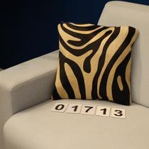 Almofada de couro costurada - 01713