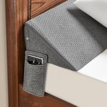 Almofada de cunha IFNOW Queen Size Bed Gap Filler cinza escuro