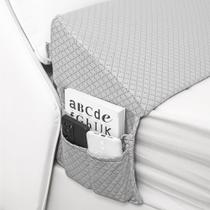 Almofada de cunha Rormcheny, cabeceira de cama king size, Gap Filler, cinza Almofada de cunha Rormcheny, cabeceira de cama king size, Gap Filler, cinza