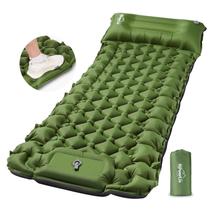 Almofada de dormir de acampamento POWERLIX com travesseiro autoinflável