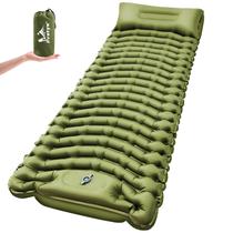 Almofada de dormir Pretyw Ultralight Camping com travesseiro e bomba Almofada de dormir Pretyw Ultralight Camping com travesseiro e bomba