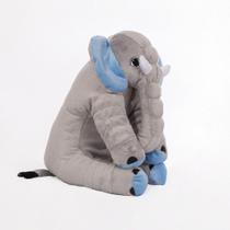 Almofada de Elefante Médio Travesseiro Bebe Azul - MarcoTex